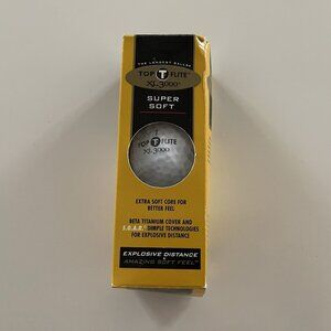 Top Flite XL 3000 Super Soft Sleeve of 3 White Golf Balls New in Box